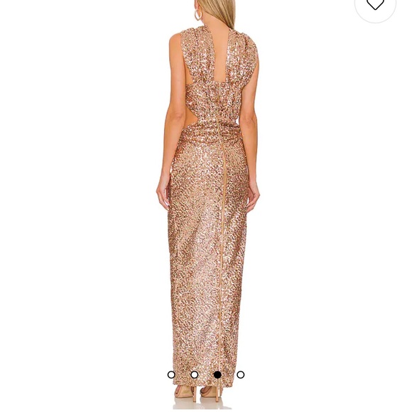 Sol Cutout Sequin Halter Gown size medium - Picture 2 of 3